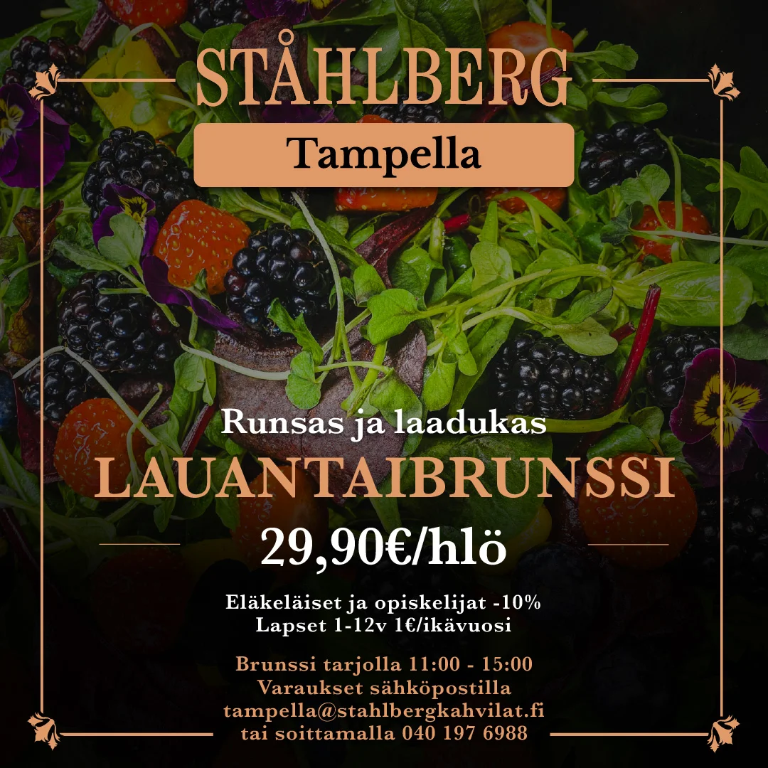 Ståhlberg - Tampella - Lauantaibrunsii 29,90€